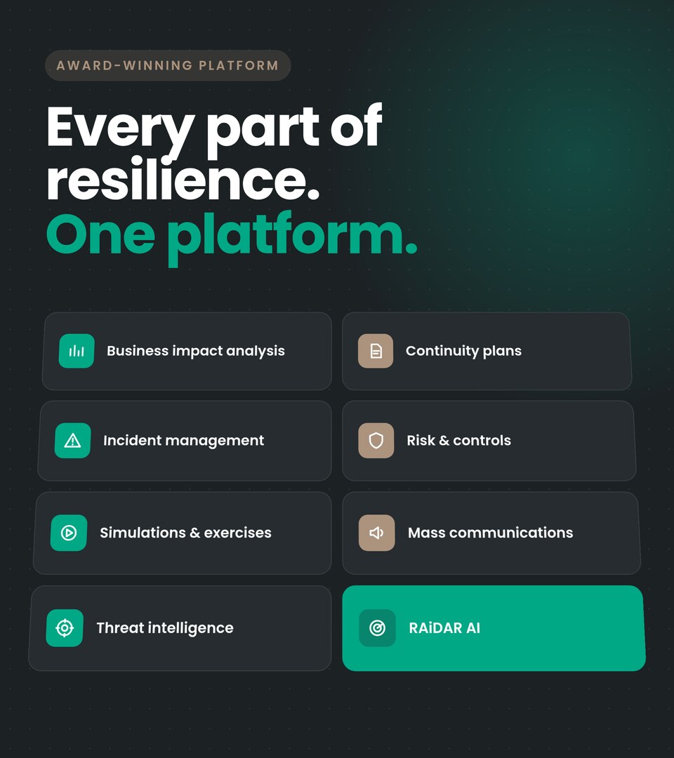 Every part of resilience. One platform.